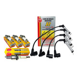 Kit Cables De Bujia + Bujias Ngk Chevrolet Corsa 1.4/1.6 8v