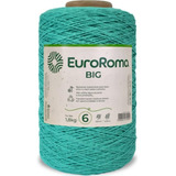 Barbante Euroroma Colorido Big Cone 1,8kg Kilo Fio N 6 Cor Verde Agua Escuro