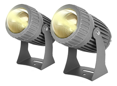 2x Refletor Beam Pimbim 10w 3000k Spot Outdoor Prova Dágua 110/220v