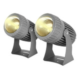 2x Refletor Beam Pimbim 10w 3000k Spot Outdoor Prova Dágua 110/220v