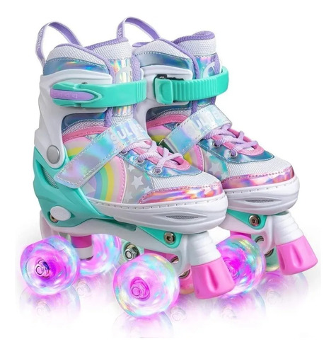 Patins Infantil Lindo Ajustável  Com Led Melhor Preço