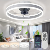 Ventilador Techo Luz Moderno+control Y App, Aspas Reversible