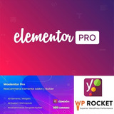 Elementor Pro + Woolentor + Wp Rocket + Yoast Seo - Lifetime