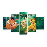 Cuadro Decorativo Para Niños, Bebes, Rey León 125x70