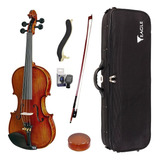 Kit Violino Eagle Vk544 4/4 Envelhecido Envernizado C Estojo