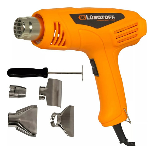 Pistola De Calor Y Aire Caliente 1600w Lusqtoff Pcl1600-7 Color Naranja