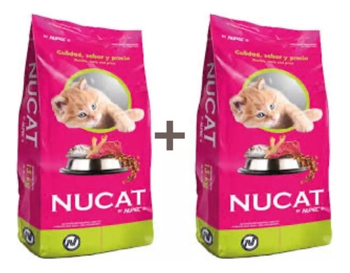 Nucat Croquetas Para Gato Adulto 2 Costeles De 15 Kilos C/u