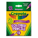 Crayola 684112 - Lapices De Madera De Color De Barril Corto,