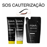 Shampoo + Cond. + Refil Máscara Match Sos Cauterização