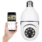 Foco Lampara Espia Led Camara Hd 360° Wifi Ip 128 Gb Sonido