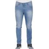 Calça Masculina Jeans Reforçada Slim Lycra Tecido Premium