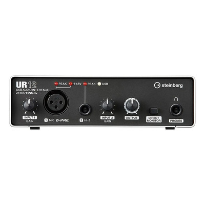 Interfaz de Audio Steinberg UR12 Negra 1ª Gen 24 bit 192 kHz Phantom Power | Envío gratis