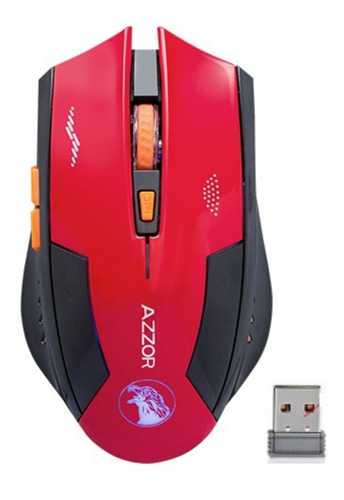 Mouse Gamer Azzor 2400 Dpi Silencioso Batería Recargable