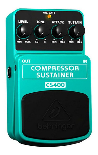 Behringer Cs-400 Compressor/sustainer Pedal Para Guitarra Color Verde