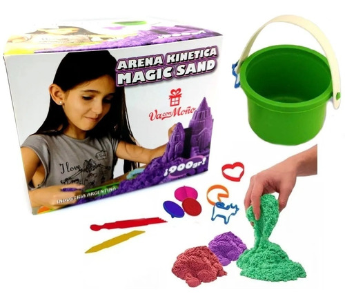 Arena Kinetica Magic Sand 900 Grs!!! Incluye Kit Didactico 