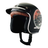 Casco Moto Abierto Vértigo Vintage Edición Esp. En Gravedadx