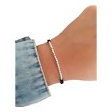 Pulsera Macrame Con Apliques De Plata 925