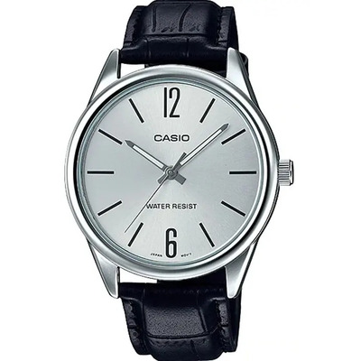 Reloj Casio Quartz Mtpv005 Hombre Piel Negro Full Correa MTP-V005L-7B | Envío gratis