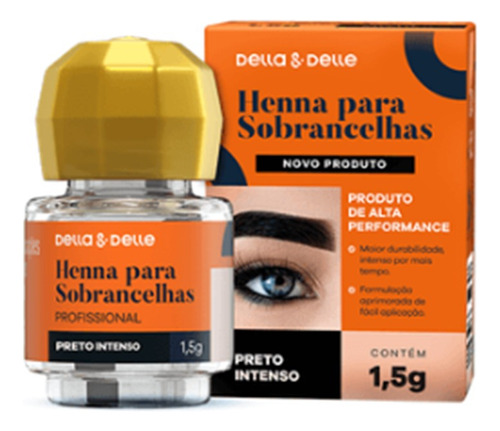 Henna Para Sobrancelha Della E Delle Profissional 1,5g Rena