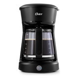 Cafetera Oster® De 12 Tazas Negra, Jarra De Vidrio Y Con Fil Color Negro