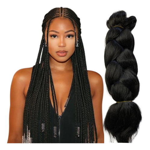 Cabelo Jumbão Super Jumbo 390g 60cm Box Braid Varias Cores