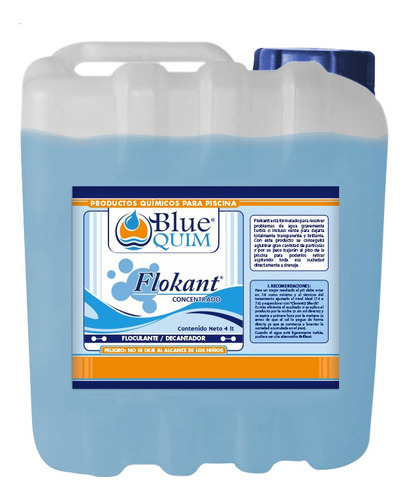 Clarificador Floculante Flokant Blue Quim 4 L Albercas 