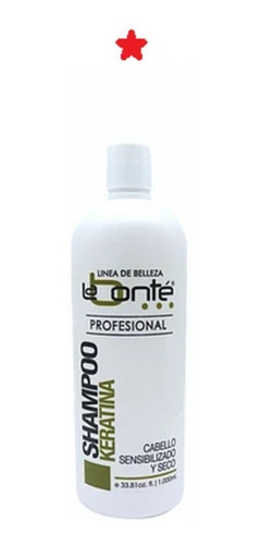 Shampoo Keratina Cabello Sensibilizado Y Seco 1 Lt La Bonte