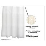 Protector Para Cortina De Baño 70 Micrones Pvc. Eliplast Color Blanco Liso