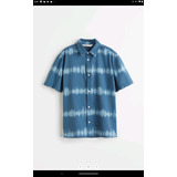 Camisa Manga Corta H&m. Batik. Azul. Niño