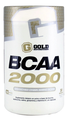 Bcaa 2000 120 Tab Gold Nutrition Aminoácidos Ramificados