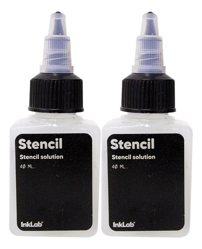 Stencil Solución En Gel Inklab 2 Piezas Para Tatuaje 40ml