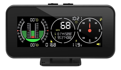 A Medidor De Inclinação Do Ângulo Do Veículo Velocímetro Gps