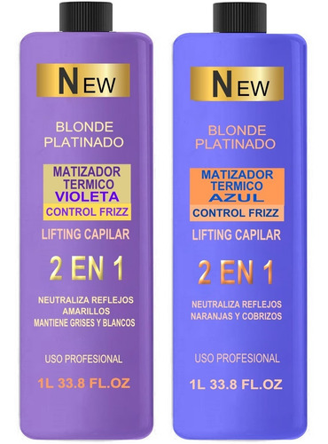 Lifting Matizador Violeta Y Azul 2 Litros Antifrizz Repara