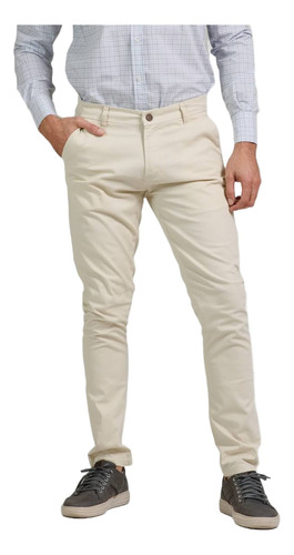 Pantalón Chino Hombre Brooksfield Gabardina Slim Fit 5505b