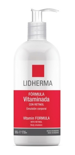 Lidherma Vitaminada Con Retinol Emulsión Corporal Humectante