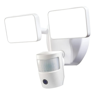 Lampara Heathzenith Luz De Seguridad Led Aire Libre Wi-fi Blanco | Meses sin interés