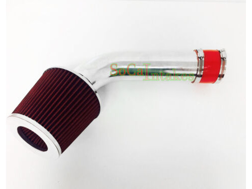 Red Air Intake System Kit For 1989-1994 Chevy Geo Tracke Ttz