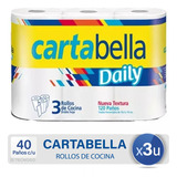 Rollo De Cocina Doble Hoja Cartabella Daily Servilletas X3