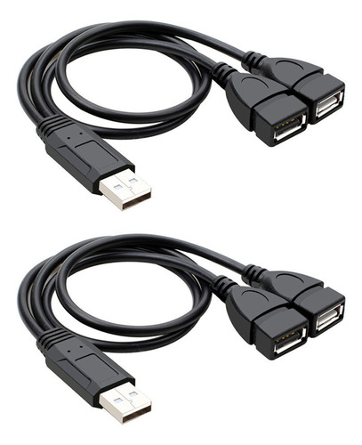 Nuevo Cable De Extensión Usb 2.0 1 Macho A 2 Hembra De Carga