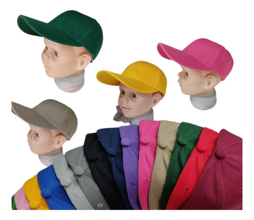 Jockey Niños Gorro Liso  Algodon Colores