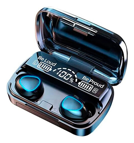 Auriculares Bluetooth M10 Mejor Que F9-5 Tws Power Bank !! Color Negro