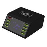 Carregador Rápido Wireless Qc 3.0 8 Portas Usb Medidor Cm Nf