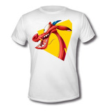 Playera Princesas Mulan Mushu Disney