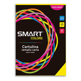 Hojas Opalina De Colores Smart Carta Cartulina Amarillo Neon