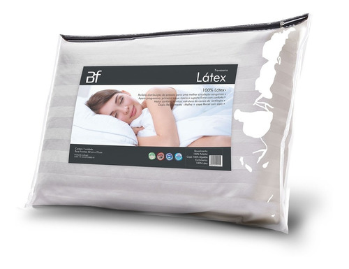 Travesseiro 100% Látex Natural 50x70cm Com Capa  400 Fios