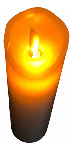 Velón Electrico Luz Cálida 19 Cm Blanco