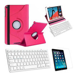 Capa/teclado/pel Para iPad 7a E 8a Geração 10.2  Rosa