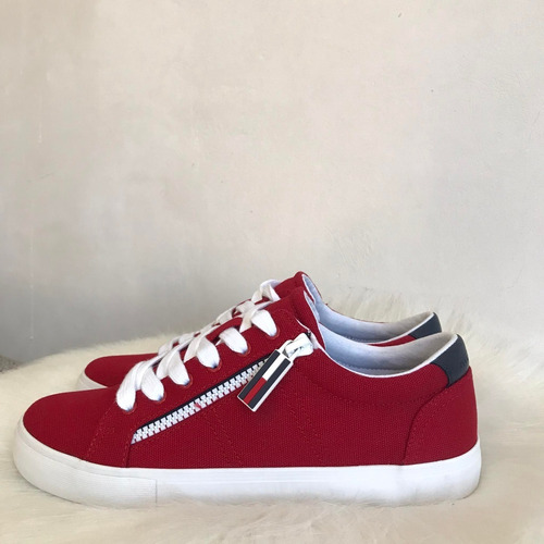 Tenis Tommy Hilfiger Paskal Zipper Sneakers Comodos Rojos