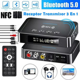 Receptor Transmissor De Áudio Bluetooth 5.0 Nfc C/ Cabo Rca