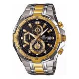 Relogio Edifice Ef558sg-1avudf Misto Fundo Preto Cronografo